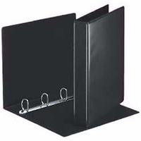 RING BINDER A4 25MM 4 RING BLACK EACH Each