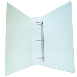 Bantex Insert Ring Binder, A4, 25mm, 3 D-Rings, White, Each Each
