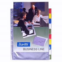 DIVIDER POCKET A4 5 CUT CLEAR SET Each