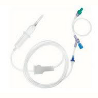 Giving Set Intravenous IV Fluid Blood, with One Way Valve Luer Lock Each