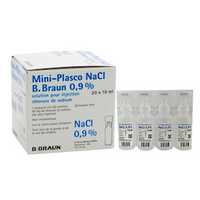 B. Braun Sodium Chloride 0.9pct, for Injection, 10mL, 20 Ampoules/Box Box