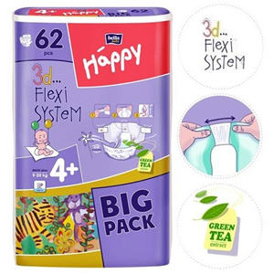 Out of Date, BB Baby Diapers Maxi Plus (9-20KG) 62/pack, 4packs/carton, Original Unopened Condition, Price Discounted, While Stocks last Carton