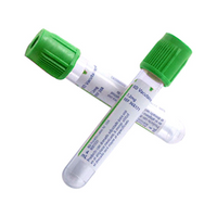 BD Vacutainer PST II Tube, 13 x 75mm, 3ml, Green Hemogard Closure, 100/Box Box