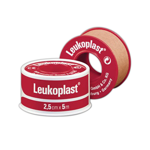 Out of Date, Leukoplast Adhesive Plaster Elastic Zinc Oxide Tape, 50mm x 2.5m Orange Spool Tan, Each, Price Discounted, While Stocks last Roll