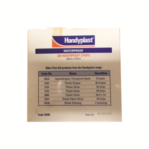 HANDYPLAST WATERPROOF STRIPS 200/BX Box