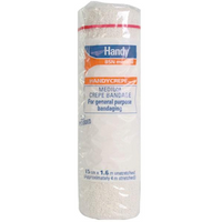 HANDYCREPE MEDIUM BNDG, WHITE 5CM X 1.6M single roll only Roll