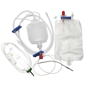 Bellovac Wound Drainage Set, FG 14 with Trocar, 10/Box(68307) Box