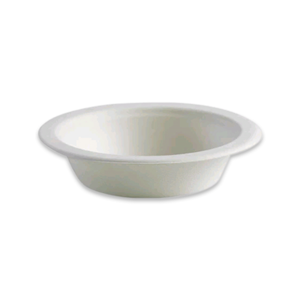 Liv Eco Bowl, 470mL/16oz, 175mm Diameter, 37mm Depth, Biodegradable Sugarcane, White, 125 Pieces/Sleeve, 1000 Pieces/Carton Carton