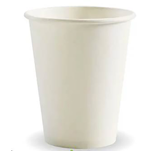 Biodegradable Cup, 8oz, White, 1000/Carton Carton