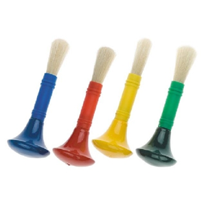 Kindy Paint Brushes, 80mm, Assorted Colours, 24/Pack Pack