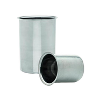 Beaker, 2000ml, With Spout, Stainless Steel, 180mm High x 1200mm Diameter, Each Each