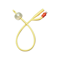 Bard Bardia Balloon Foley Catheter 2-Way, 16G, 10mL, 40cm, Silicone Coated Latex, Pink, 10 Pieces/Box Box