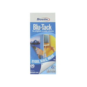 Bostik Adhesive Tack, 75g, Reusable, Blue, Each Each