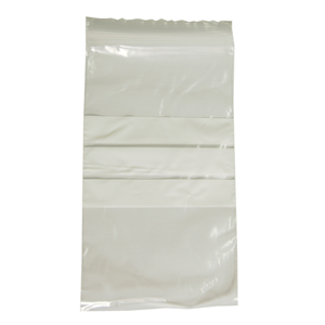 Livingstone Resealable Zip Lock Bag, 90 x 160 mm, 50 microns Thick, with 3 White Panels, Recyclable Plastic, Clear, 1000/Carton Carton