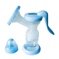 Livingstone Rotatable Manual Hand Breast Pump, Wide Breast Cup, with Bottle and Base, Each Each