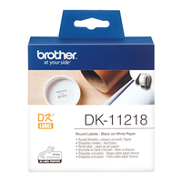 Brother Dk 11218 Round Labels Each