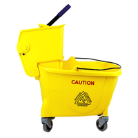 Livingstone Bucket Set, 36 Litres, 54 x 43 x 46cm, Single Basket, Yellow, Each Each