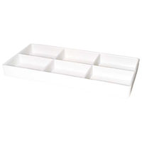CABINET TRAY #20 PLASTIC WHT 195X95X20MM Each