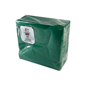 Caprice Dinner Napkin, 2-Ply, 1/4 Fold, 40 x 40cm, Pine Green, 100 Pieces/Pack, 10 Packs/Carton, 1000/Carton Carton