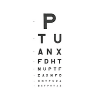 3M Eye Chart, PTU Direct, 3m, Each Each
