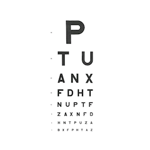 3M Eye Chart, PTU Direct, 3m, Each Each