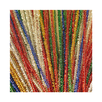 Colorific Pipe Cleaners, Tinsel, 6mm Diameter x 30cm Long, Assorted Colour, 150/Pack
