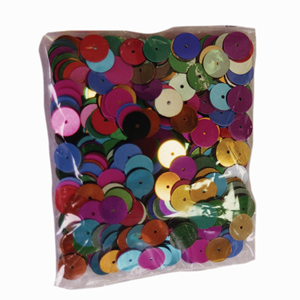 Colorific Colourful Sequins, Flat Circles, 10mm, 25gm Each