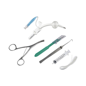 Melker Cuffed Emergency Cricothyrotomy Catheter Set, Sterile, Disposable Each