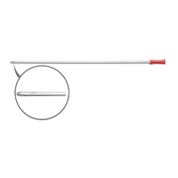 Livingstone Nelaton Male Catheter, 18FG, Red Colour, 38cm Length, Single Wrapped, Sterile, Each Each
