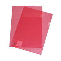 FOLDER CLEAR A4 RED COLBY 150AEACH Each