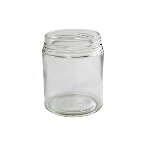 Glass Jars, 190mL, 63mm Twist Neck Finish, Round, Flint, 60 Pieces/Carton