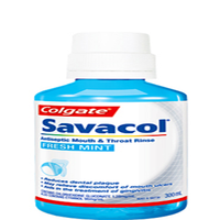 Out of Date, Savacol Mouth AND Throat Rinse, 300ml Bottle, Original Unopened Condition, Price Discounted, While Stocks last Each