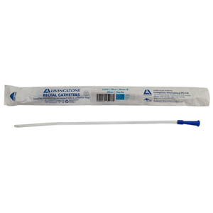 Pennine Livingstone Rectal Catheter Tube, 24FG, 8.0mm, 40cm, Blue, Sterile, Each (RC-1824) Each