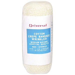 Univ crepe bndg unbleached 10cmx4m loose Each