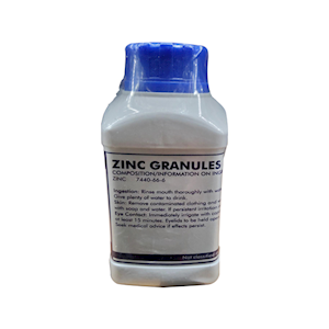 Zinc Granules, Laboratory Grade, 500g, Each Each