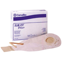 Convatec Sur-Fit Drainable Pouch, Standard, without Filter, Opaque, 45mm, 10/Pack Pack