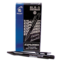 PILOT PENS EXPLORER BLR-5-EF BLACK 12/BOX Box