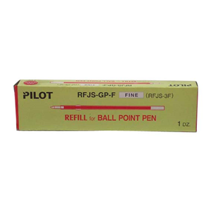 PEN REFILLS PILOT RFJS-GP-F RED BOX/12 Box