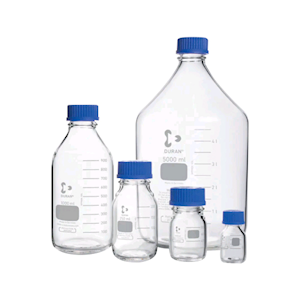 Laboratory Bottle Glass with cap, ring mouth 2000ml Schott European Each