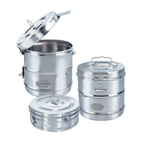 Dressing Drum for ATCLV2100, Slotted Belt with Clamp, Perforated, Diameter: 200mm (8") x Height: 150mm (6"), Stainless Steel, Each Each