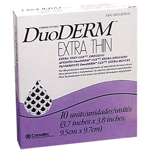 Duoderm Extra Thin Dressing, 15 x 15cm, 10/Pack (187957) Pack