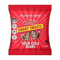 Double 'D' Smart Sweets Sour Cola, Sugar Free, 50g, Each