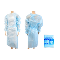 Liv Isolation Gown with Tie, Full Back, Long Sleeve, AAMI Level 1, 40gsm, Nonwoven PP/PE, Blue, 1/Pack Each