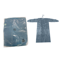 Galemed Isolation Gown with Tie, Full Back, AAMI Level 2, 45gsm, Nonwoven PP/PE, Extra Large, 1/ Pack, 100/ Carton Carton