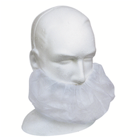 Livingstone Disposable Beard Cover, Double Elastic Ear Loop, Latex Free, 16gsm, White, HACCP Certified, 100 Pieces/Box Box