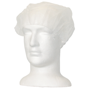 Lincon Disposable Bouffant Hairnet Cap, White, Nonwoven, Latex Free, 1000/Carton Carton