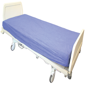 Haines Medical Mattress Protector, Fitted Draw Sheet or Bed Sheet, 190 x 90 x 20cm, 25GSM, Non-Woven Paper, Blue, Disposable, 100/Box Box