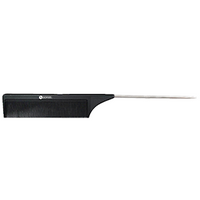Sofeel Fine Tooth Comb Carbon Fibre, with Metal Tail Pin, No.1, Recyclable, Each Each