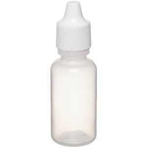 Glass Bottle with Cap, 100ml, Round, Narrow Top, Clear, 56 Pieces/Box Box