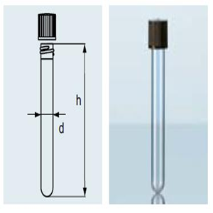Duran Specimen Tube Soda Lime Glass, 32ml, 18mm Diameter x 180mm Height, Each Pack